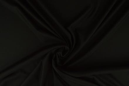 15 meter stretch voering - Zwart - 100% polyester