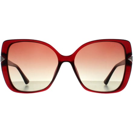 Guess Vlinder Vrouw Glimmend Bordeaux Bruin Kleurverloop GU7820