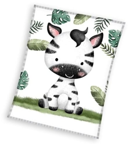 Carbotex Fleece Deken Zebra - 110 x 140 cm - Polyester