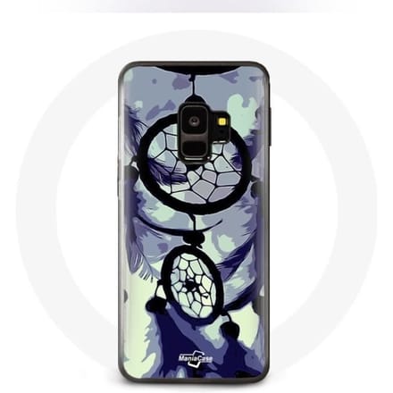 Coque pour samsung galaxy S9 plus Attrape Rêve violet gris et Noir