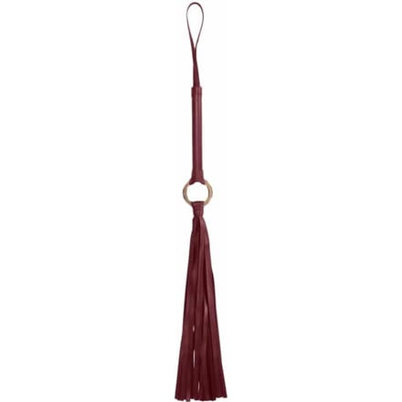 Ouch Halo - Kunst lederen Flogger - Burgundy