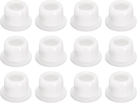 12 Stuks Witte Rubberen Stoppen voor Gaten van 13-14 mm Afdichting