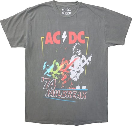 AC/DC - Vintage '74 Jailbreak Heren T-shirt - 2XL - Grijs