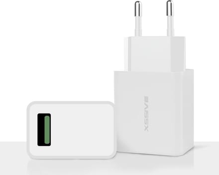 USB Adapter met Quick Charge - 18W Snellader - USB Stekker - USB Oplader - Oplader USB A - Wit