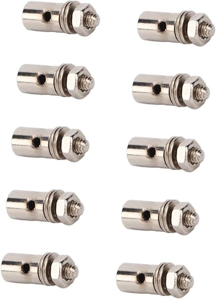Verstelbare Servo Push Rod Connector Set van 10 Stuks, 1.3mm Servo Arm Linkage en Koppeling Stopper voor Modelbouw en Robotica