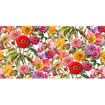 Katoenen stof "Cottage Garden"