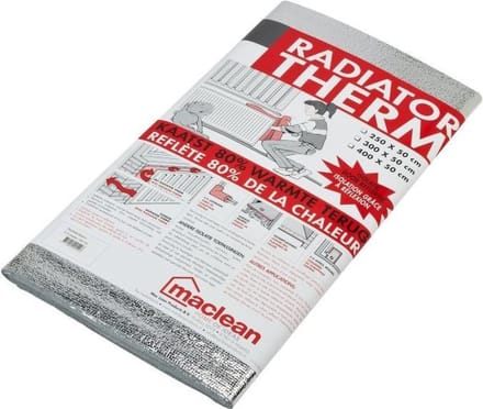 Maclean Radiatorfolie Therm - Polyetheen - Rd Waarde 0,1m² K/w - 2mm - 50x250cm - 1,25m²