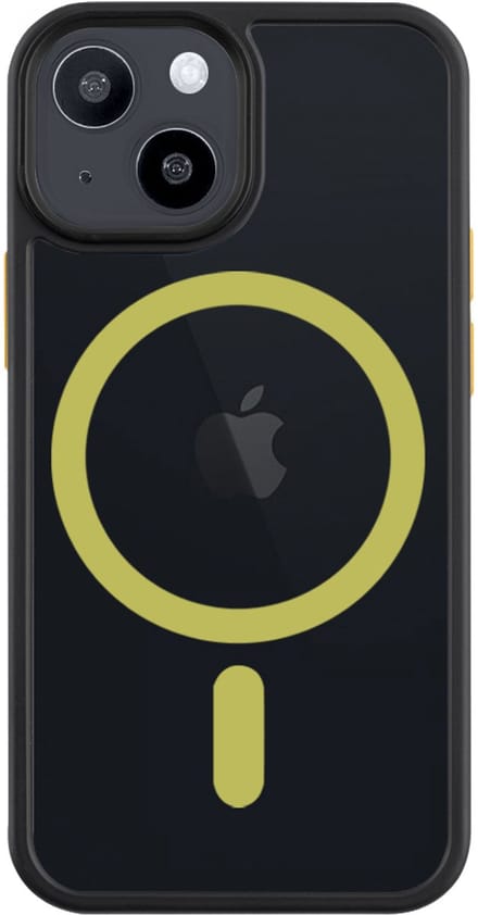 Tactical iPhone 13 Mini MagForce Hyperstealth 2.0 Cover – Hoesje met Losse Klikbare Knoppen – Black/Yellow