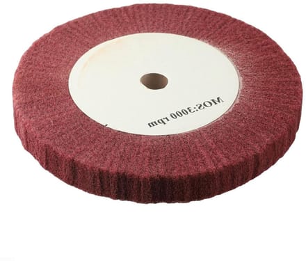Schuurwiel Nylonvezel - Borstel Schijf - Metaal Polijsten - Efficiënt Licht Snel - 200 mm - Rood