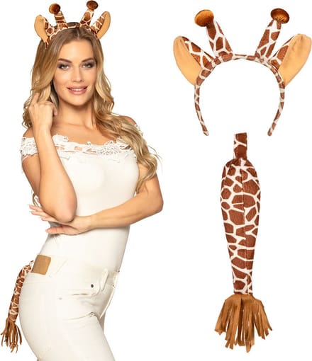 Boland - Set Giraffe - Volwassenen - Vrouwen - Giraffe - Dieren -Safari
