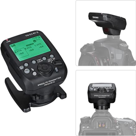 YONGNUO YN-E3-RT II Flitser op de camera Speedlite-zender Flitstrigger Compatibel voor gray