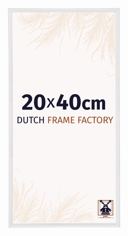Fotolijst 20x40 cm - Kunststof - Wit Hoogglans - Angers