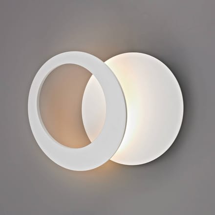Mantra Iluminación Toronto LED wandlamp, wit, Ø 26 cm, aluminium, verstelbaar