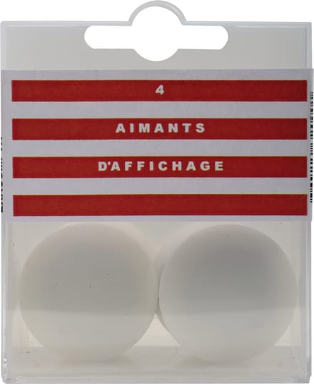 Exacompta Doos met 4 magneten F32 - 32mm diameter - Wit - 32000E