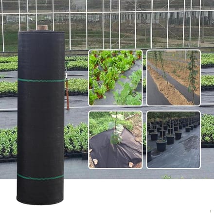 Onkruiddoek - W weedmat bodembedekker - Onkruid weren - Zware kwaliteit - 1x80m - Zwart