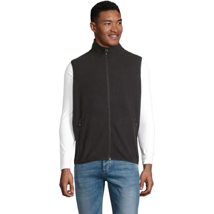 SOL'S Unisex Factor Zipped Fleece Bodywarmer L03822 - Black - 4XL