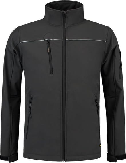 Tricorp Soft Shell jack - Workwear - 402006 - Donkergrijs - maat XXS
