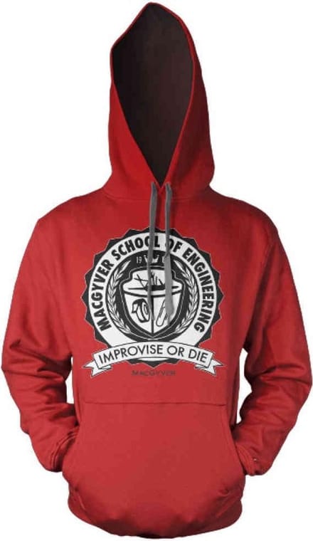 MacGyver Hoodie/trui -M- School Of Engineering Rood