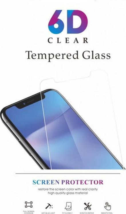 MM&A 6D Tempered Glass Screen Protector geschikt voor Apple iPhone 12/12 Pro Clear
