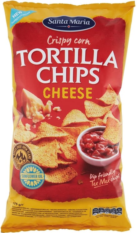 Santa Maria Crispy Corn Tortilla Chips Cheese 475 g