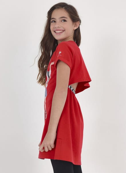 MAYORAL - Jurk - Maat 128 - Meisjes - 019 Red -