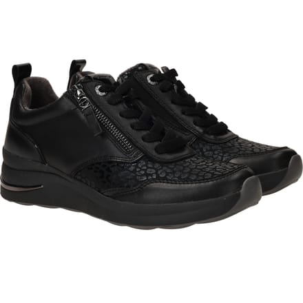 Tamaris Wide Fit - Veterschoenen Laag Zwart 38