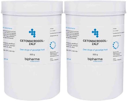 Bipharma Cetomacrogolzalf - 2 x 500 gr - Voordeelverpakking