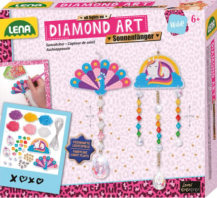 Lena Diamond Art Zonnevangers knutselset - kleurrijk creatief speelgoed.