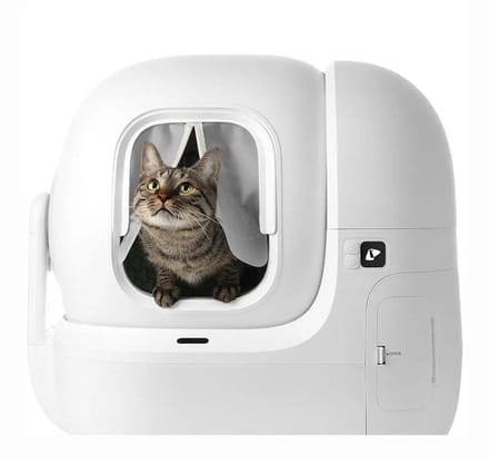 Magnetisch gordijn - PETKIT - 2.0 - Voor PURAMAX kattenbak & Purobot Max - Wit