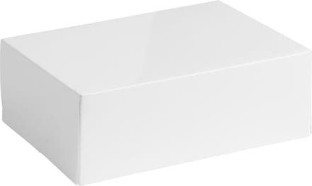 Cadeaudoos cadeauverpakking glossy 20x14x7cm WIT (100 stuks)
