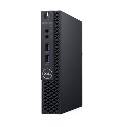 DELL OptiPlex 3070 DDR4-SDRAM i3-9100T MFF Intel® Core™ i3 8 GB 256 GB SSD Windows 10 Pro Mini PC Zwart