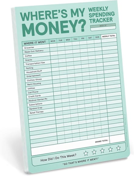 Wekelijkse Geld Tracker Pad - Budget Planner en Uitgaven Tracker (Pastel) 6 x 9 inch
