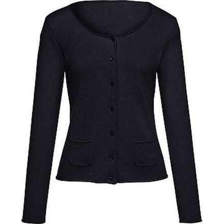 Vest 100% kasjmier Van Peter Hahn blauw