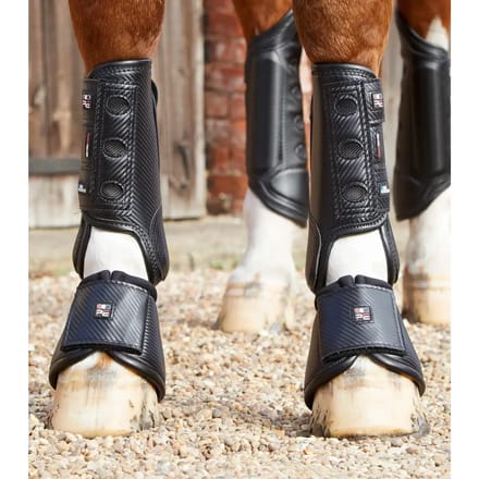 Premier Equine Carbon Tech Aircooled Eventing beschermers Voorbeen - maat M - black