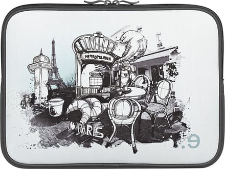 be.ez notebooktassen LA robe I Lov Paris Blue Morning