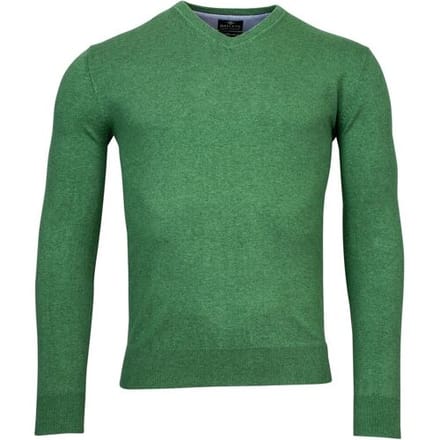 Baileys Trui Uni V-Neck Cotton Single Knit Groen / male