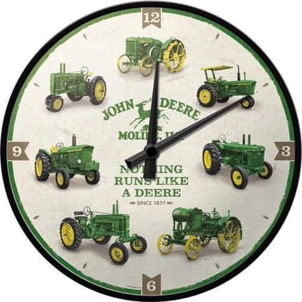 Nostalgic Art Wandklok 30 cm John Deere Moline, ILL