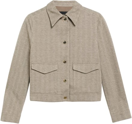 Regular fit overhemdjack met viscose