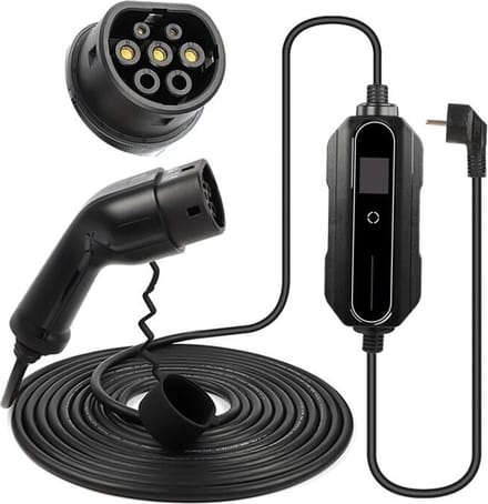 VCTparts® Type 2 Laadkabel Elektrische Auto – 5M Oplaadkabel 6-16A – Waterdicht en Universeel