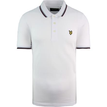 Lyle & Scott getipt heren wit poloshirt