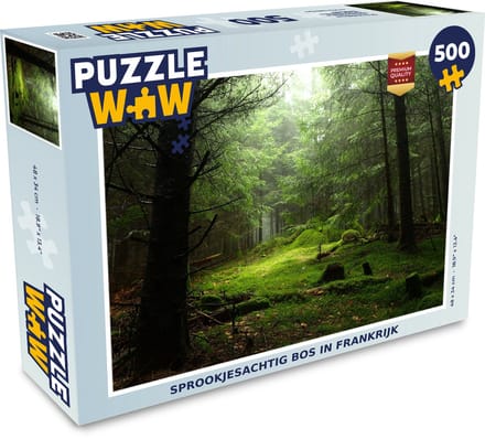 Puzzel Frankrijk - Bos - Groen - Legpuzzel - Puzzel 500 stukjes