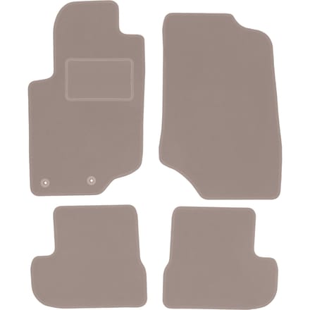 Beige veloursmatten voor: Peugeot 207CC coupé, cabrio (2006-2012)