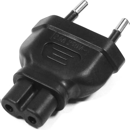 BeMatik - IEC-60320 C7-naar-bipolaire connectoradapter