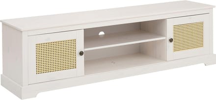 Linda-Tv-meubel - 2-deurs - Wit Grenen