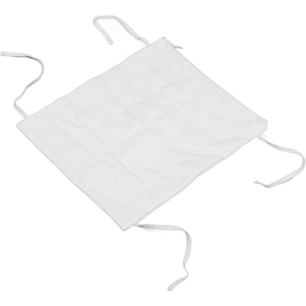 Sachet d'herbes chinoises en coton avec 4 sangles de fixation Compresse chaude Micro-ondable Sachet en coton Blanc 34 white