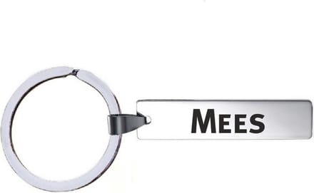 Sleutelhanger Met Naam - Mees - RVS