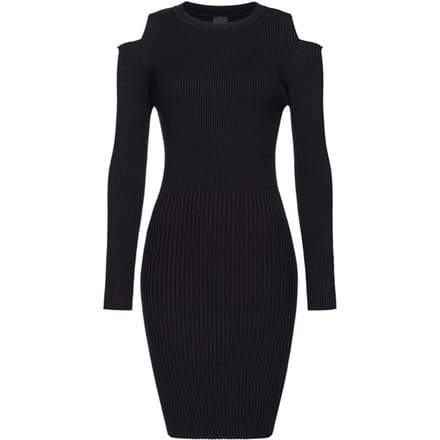 PINKO Macchina Abito Mix Costina Vis Black Maat: M | Mini Jurken Outlet | Dames | Zwart