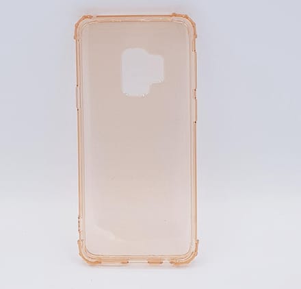 Geschikt voor Samsung S9 – premium – Transparant Hoesje – oranje