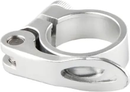 Zadelpenklem Clampy-QR 31,8 mm aluminium zilver