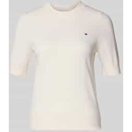 regular fit gebreide pullover van katoenmix